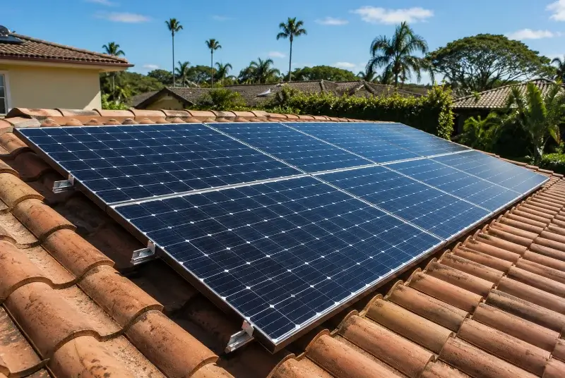 Installation de panneaux solaires à Riboux